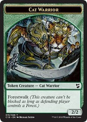 Cat Warrior // Elemental Double-Sided Token [Commander 2018 Tokens] | Exor Games Truro