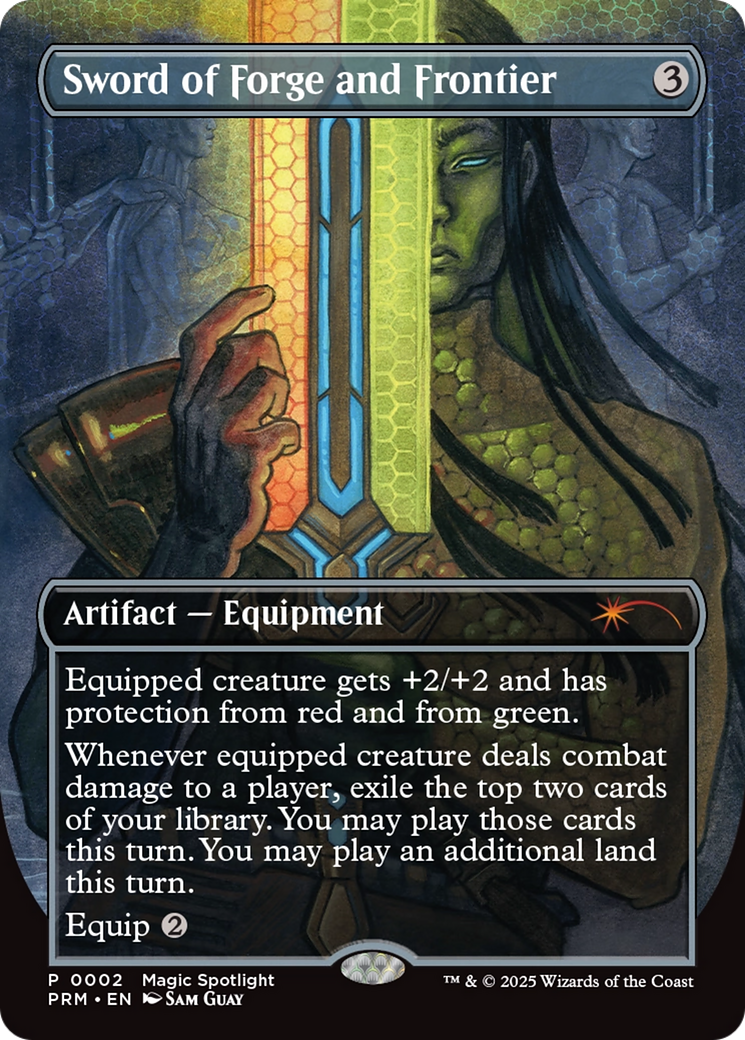 Sword of Forge and Frontier (Borderless) [Wizards Play Network 2025] | Exor Games Truro