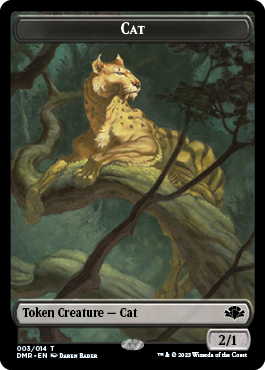 Cat Token (003) [Dominaria Remastered Tokens] | Exor Games Truro