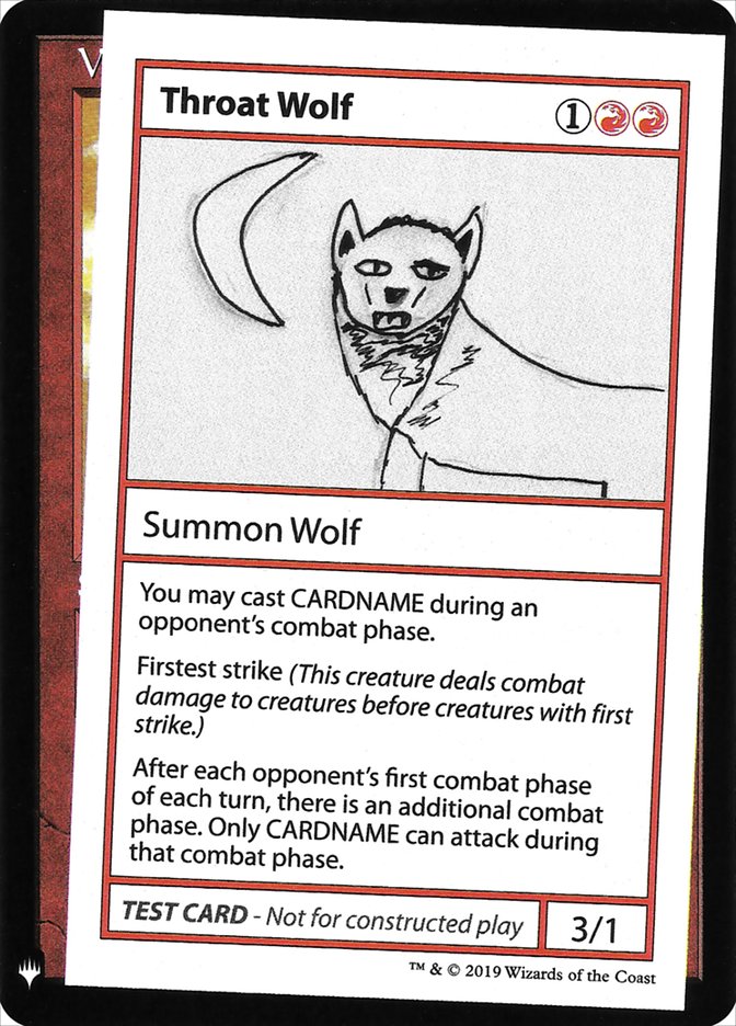 Throat Wolf [Mystery Booster Playtest Cards] | Exor Games Truro