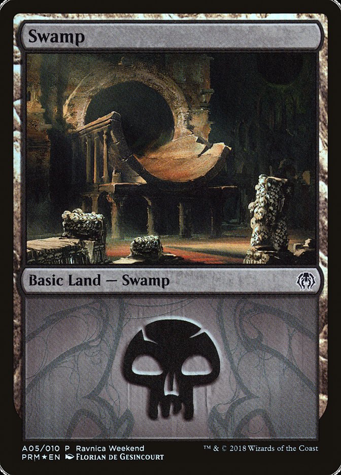 Swamp (A05) [Ravnica Allegiance Ravnica Weekend] | Exor Games Truro