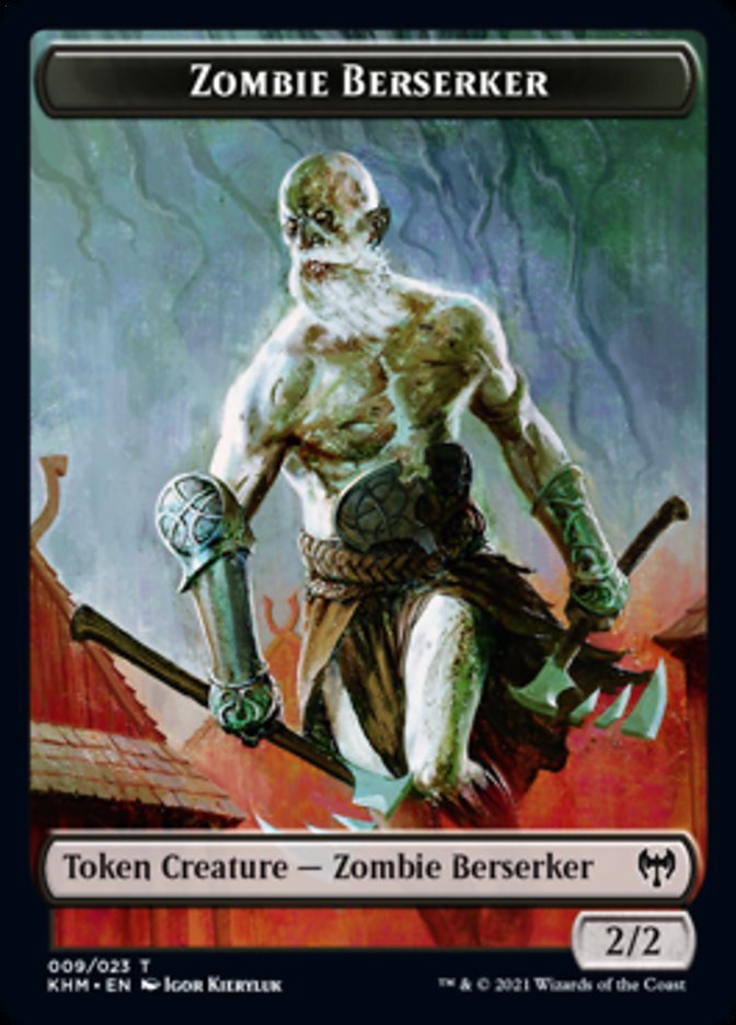 Zombie Berserker Token [Kaldheim Tokens] | Exor Games Truro