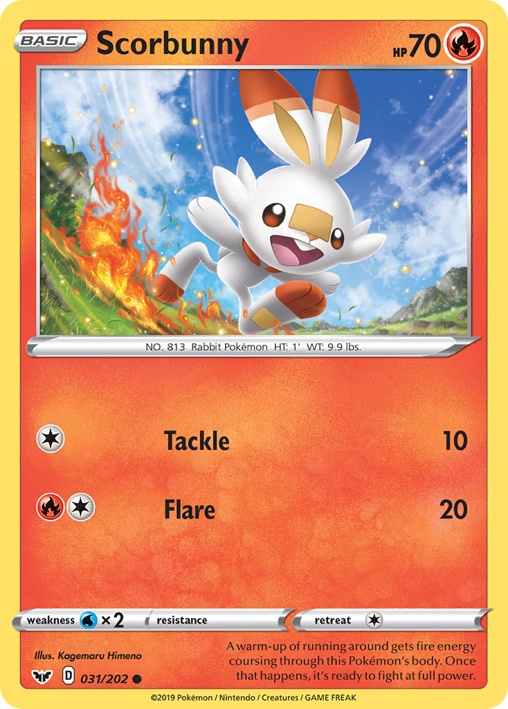 Scorbunny (031/202) [Sword & Shield: Base Set] | Exor Games Truro