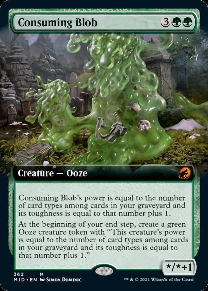 Consuming Blob (Extended Art) [Innistrad: Midnight Hunt] | Exor Games Truro