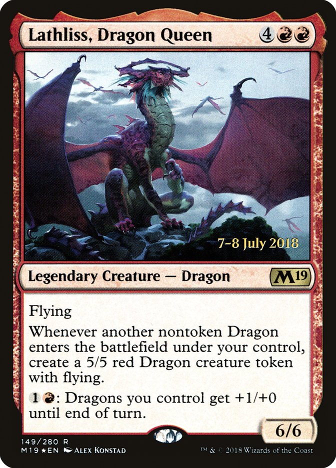 Lathliss, Dragon Queen [Core Set 2019 Prerelease Promos] | Exor Games Truro