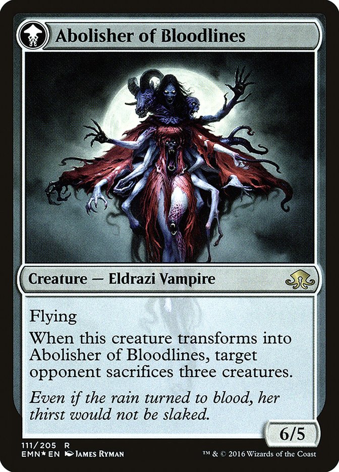 Voldaren Pariah // Abolisher of Bloodlines [Eldritch Moon Prerelease Promos] | Exor Games Truro