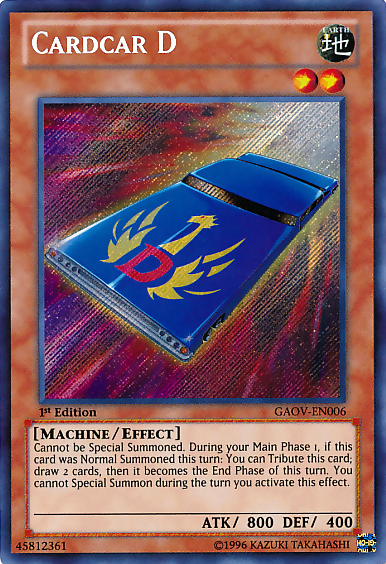 Cardcar D [GAOV-EN006] Secret Rare | Exor Games Truro