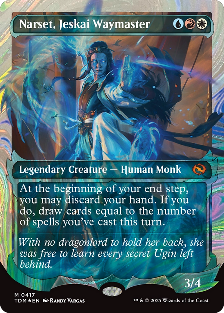 Narset, Jeskai Waymaster (Showcase) (Halo Foil) [Tarkir: Dragonstorm] | Exor Games Truro