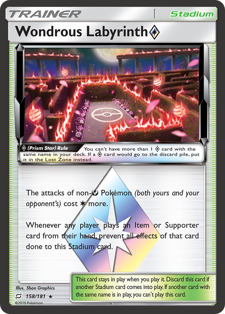 Wondrous Labyrinth (158/181) (Prism Star) [Sun & Moon: Team Up] | Exor Games Truro