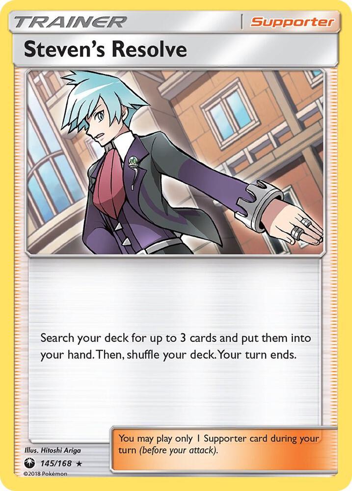 Steven's Resolve (145/168) [Sun & Moon: Celestial Storm] | Exor Games Truro