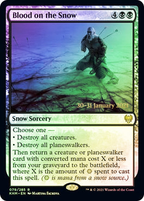 Blood on the Snow [Kaldheim Prerelease Promos] | Exor Games Truro