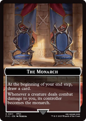 The Blackjack // The Monarch Double-Sided Token (Surge Foil) [FINAL FANTASY Commander Tokens] | Exor Games Truro