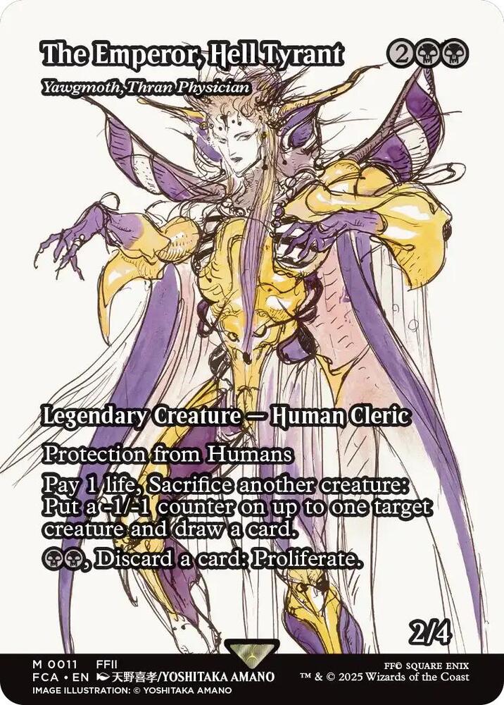 The Emperor, Hell Tyrant - Yawgmoth, Thran Physician (Showcase) [FINAL FANTASY : Through the Ages] | Exor Games Truro
