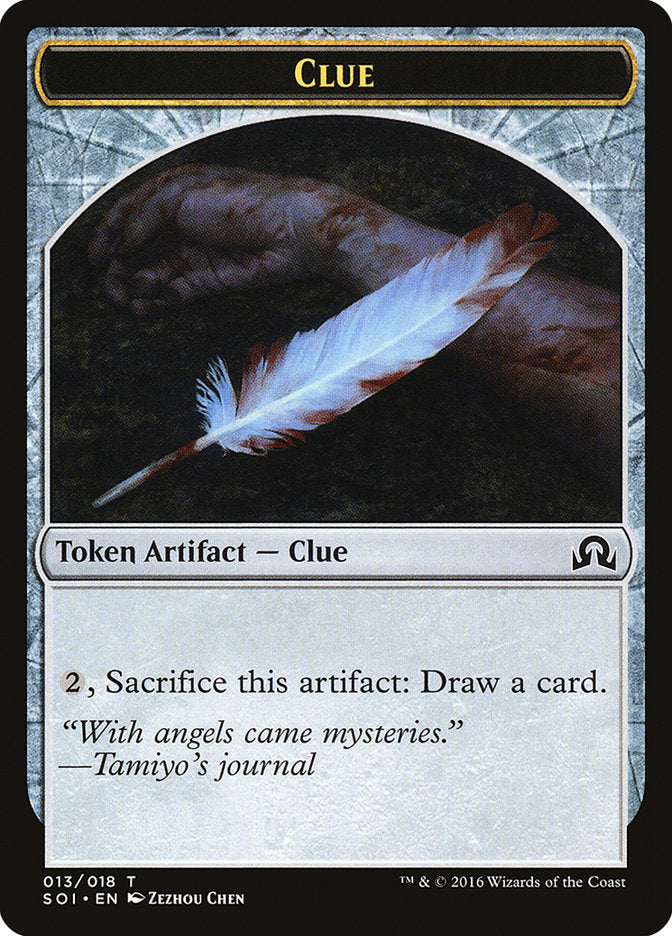 Clue Token (013/018) [Shadows over Innistrad Tokens] | Exor Games Truro