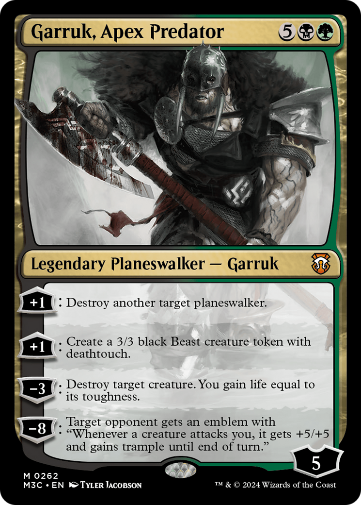 Garruk, Apex Predator (Ripple Foil) [Modern Horizons 3 Commander] | Exor Games Truro