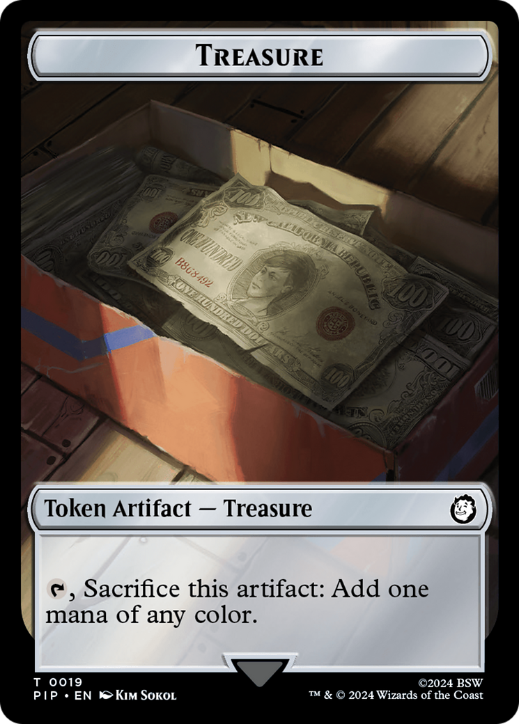 Treasure (0019) // Alien Double-Sided Token [Fallout Tokens] | Exor Games Truro