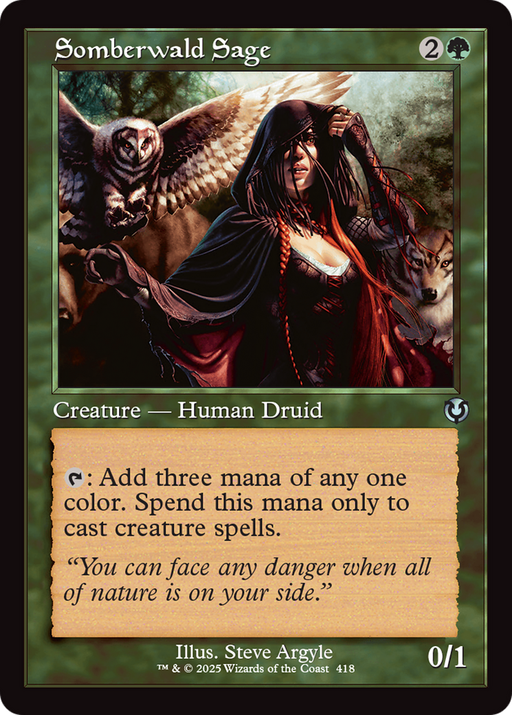 Somberwald Sage (Retro Frame) [Innistrad Remastered] | Exor Games Truro