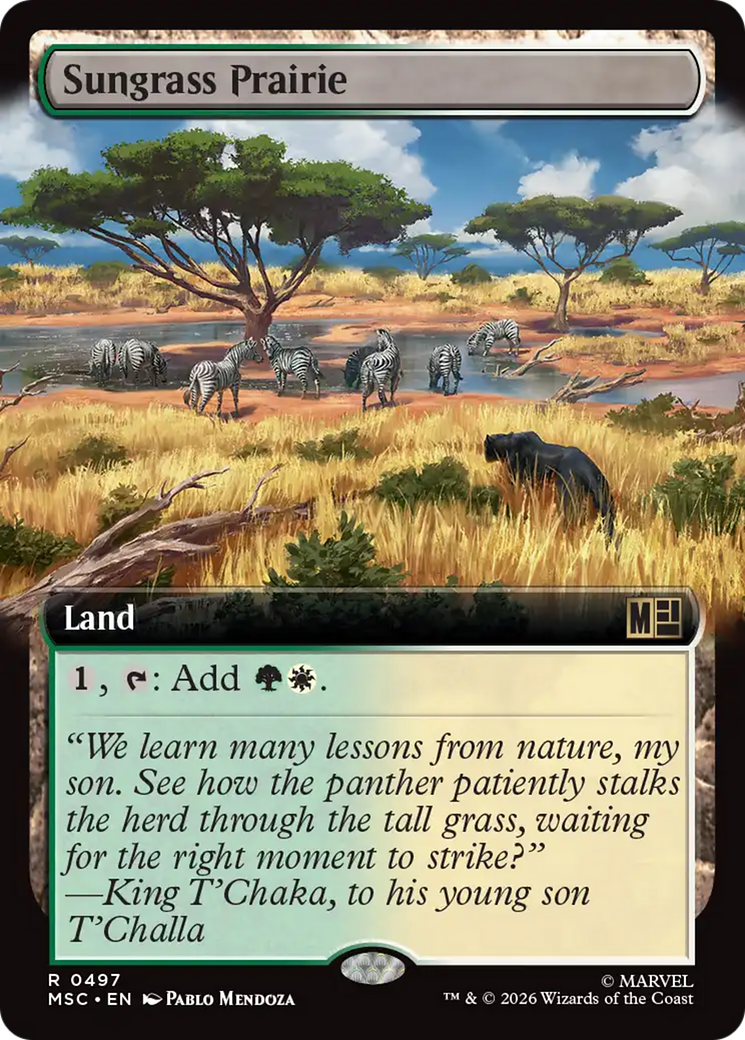 Sungrass Prairie (Extended Art) [Marvel Super Heroes Commander] | Exor Games Truro