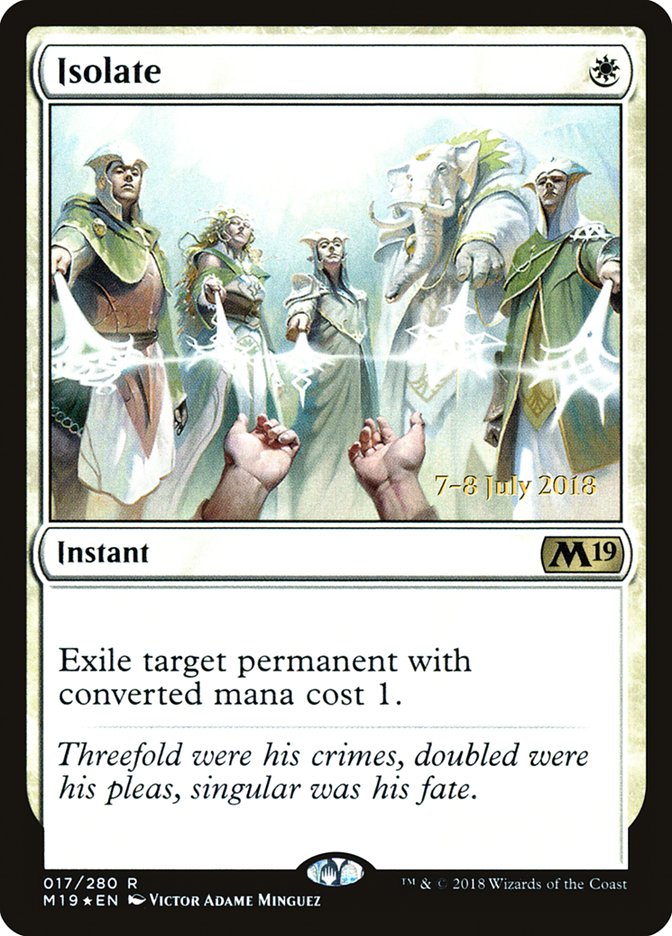 Isolate [Core Set 2019 Prerelease Promos] | Exor Games Truro