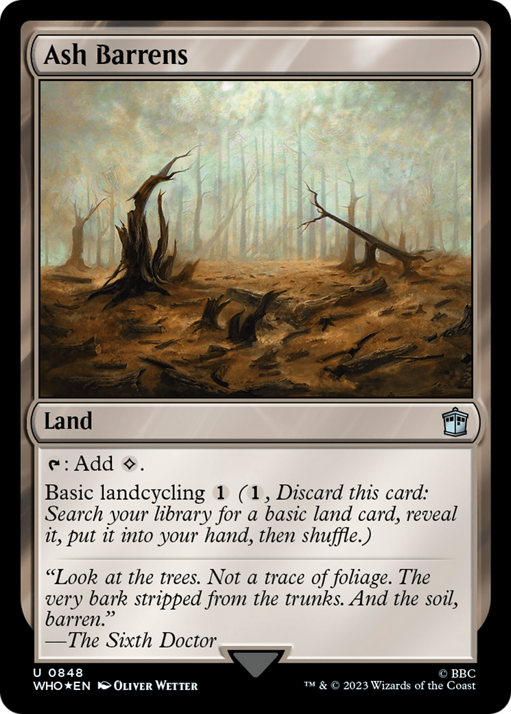 Ash Barrens (Surge Foil) [Doctor Who] | Exor Games Truro