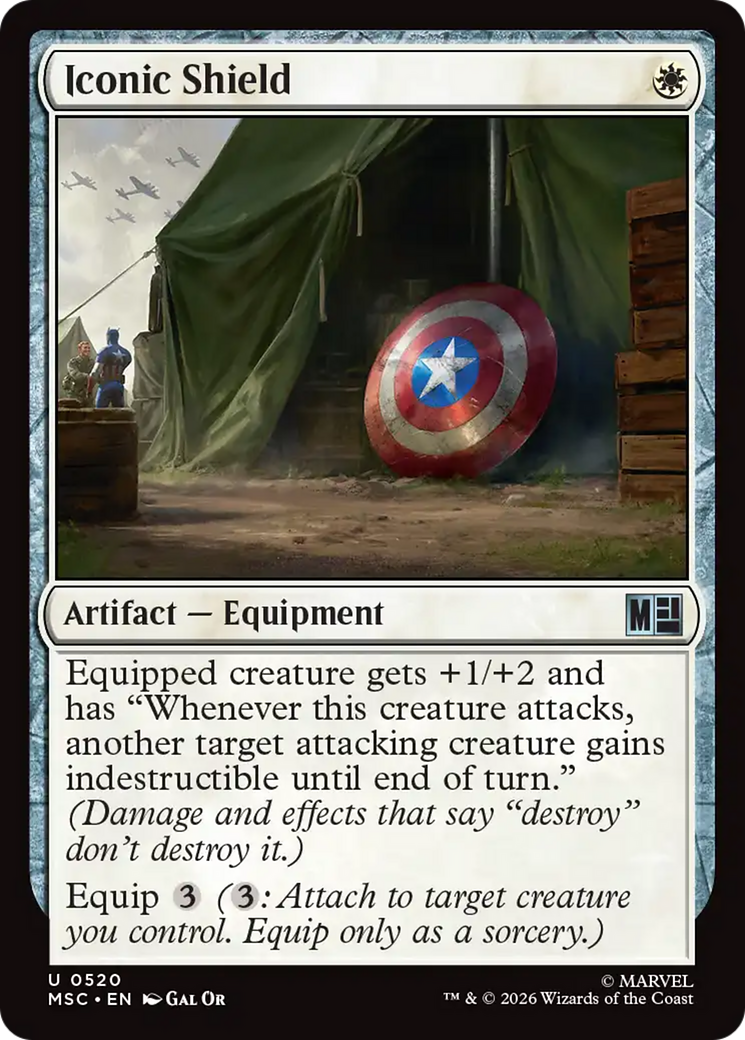 Iconic Shield [Marvel Super Heroes Commander] | Exor Games Truro