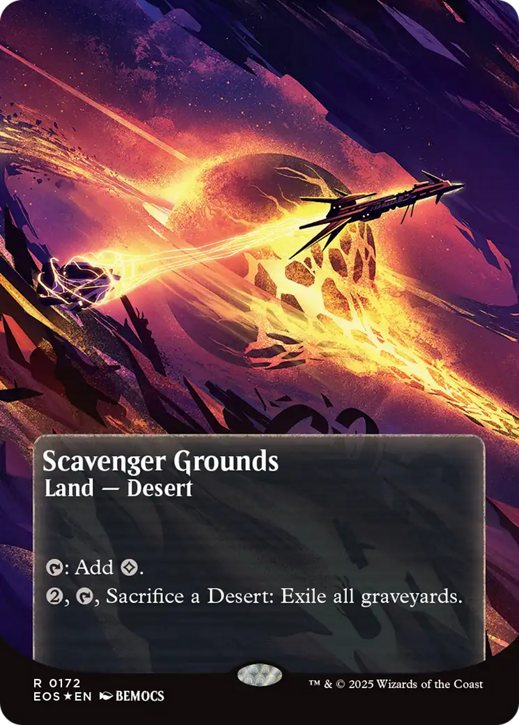 Scavenger Grounds (0172) (Borderless) (Galaxy Foil) [Edge of Eternities: Stellar Sights] | Exor Games Truro