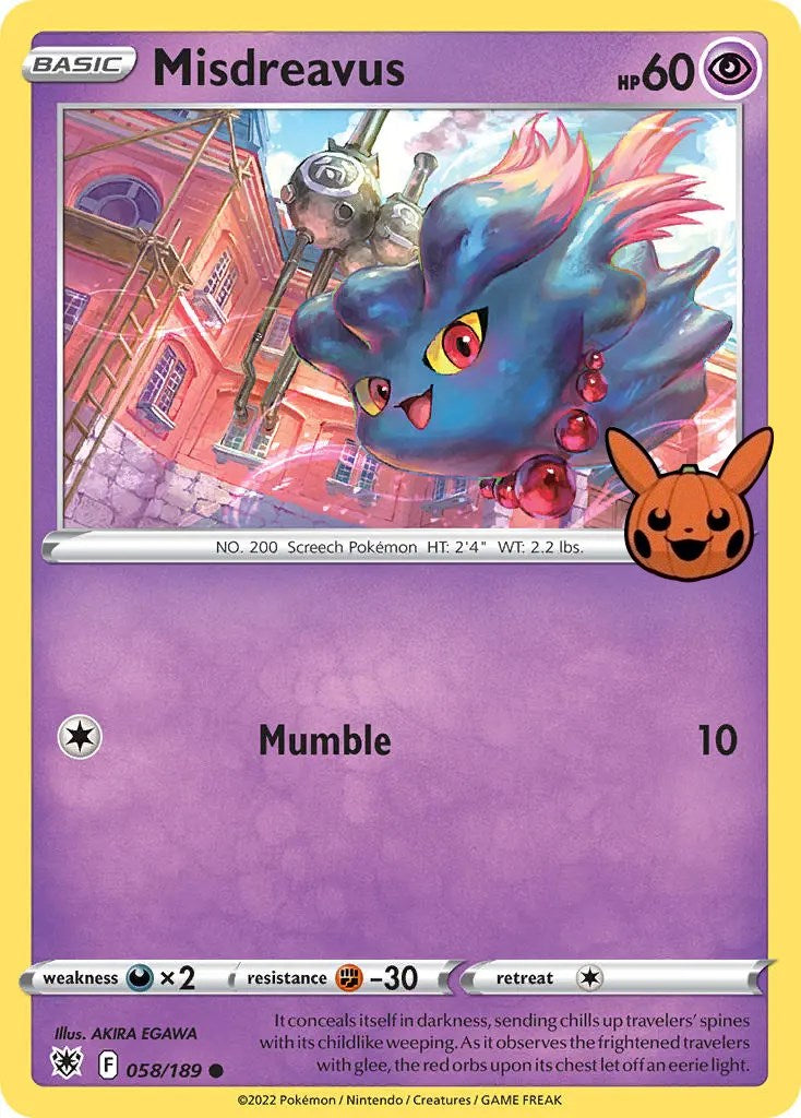 Misdreavus (058/189) [Trick or Trade] | Exor Games Truro