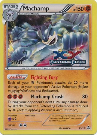 Machamp (XY13) (Staff) [XY: Black Star Promos] | Exor Games Truro