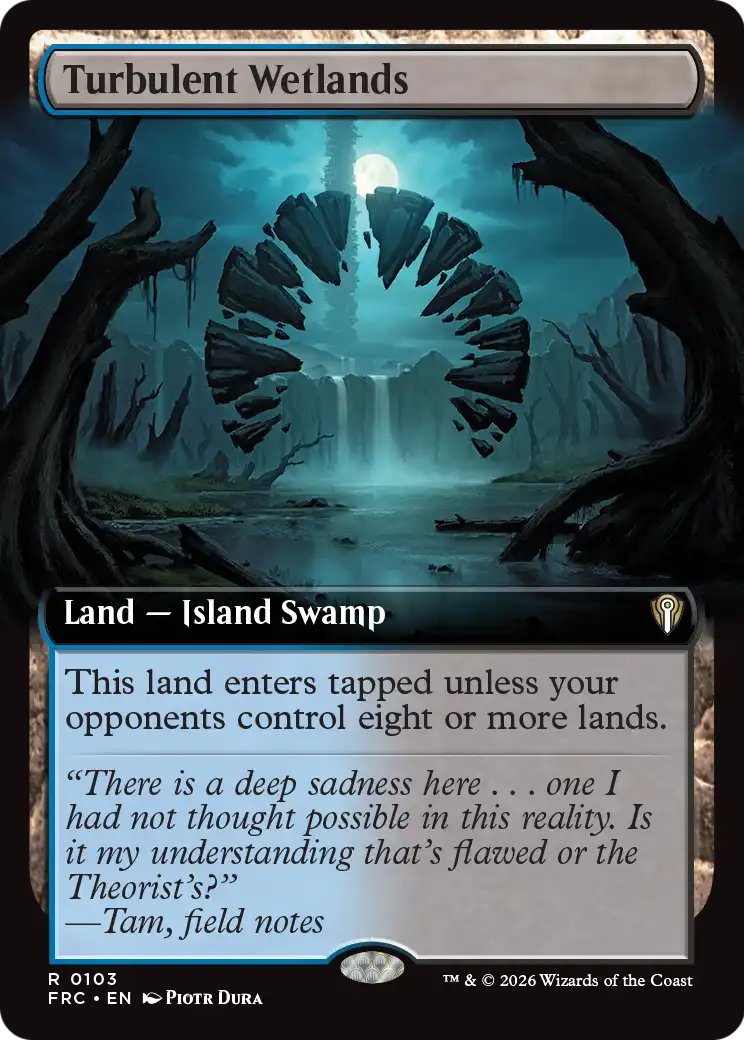 Turbulent Wetlands (Extended Art) [Reality Fracture Commander] | Exor Games Truro