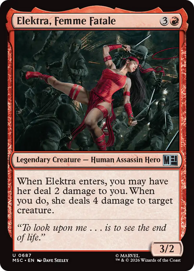 Elektra, Femme Fatale [Marvel Super Heroes Commander] | Exor Games Truro