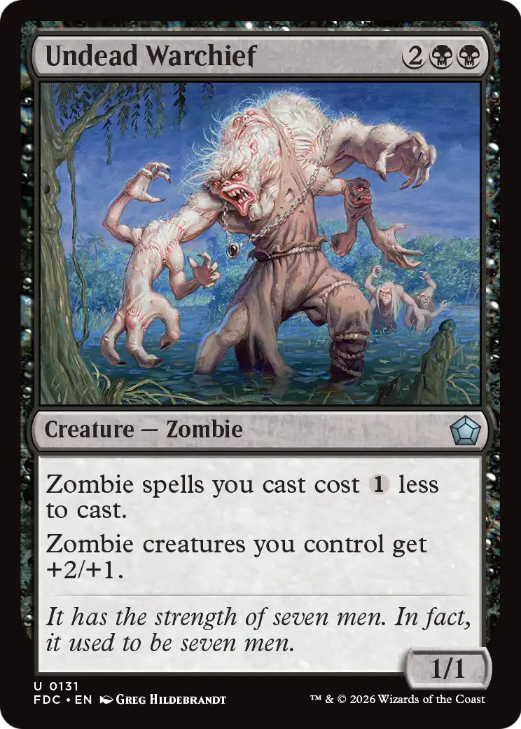 Undead Warchief [Foundations Commander] | Exor Games Truro