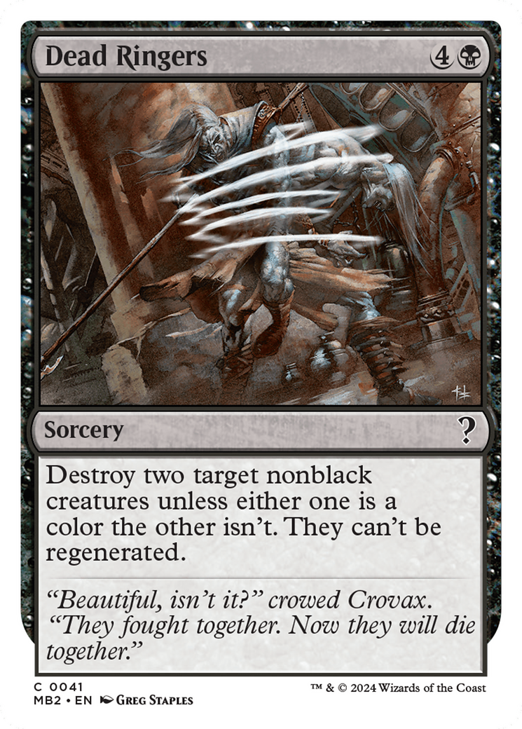 Dead Ringers (White Border) [Mystery Booster 2] | Exor Games Truro
