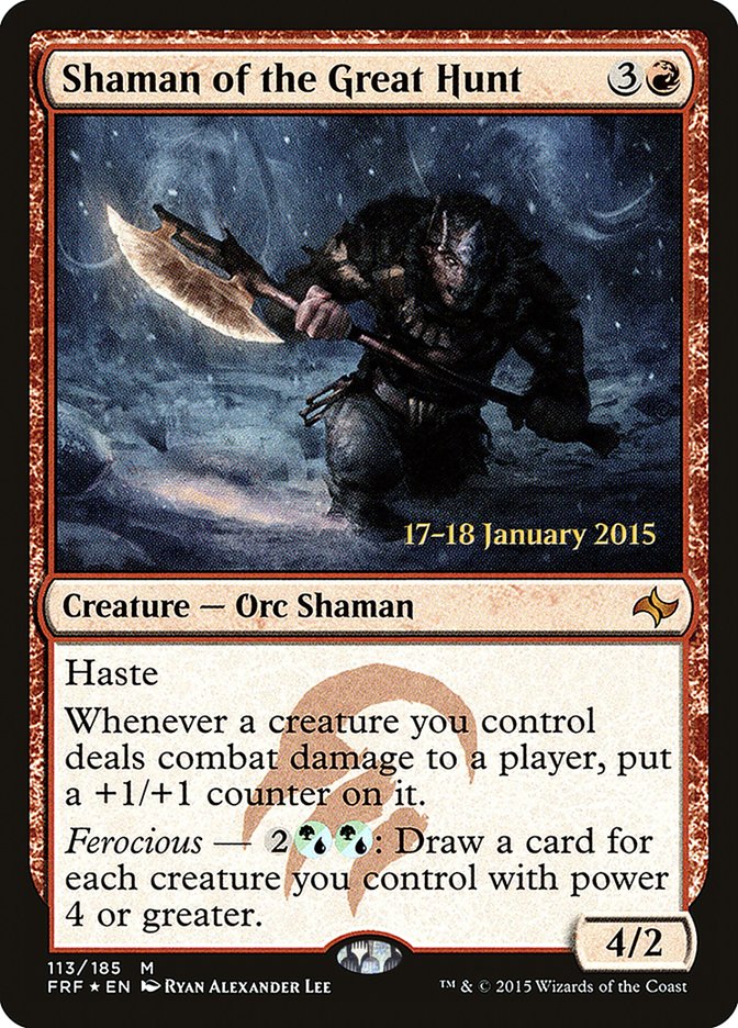 Shaman of the Great Hunt [Fate Reforged Prerelease Promos] | Exor Games Truro