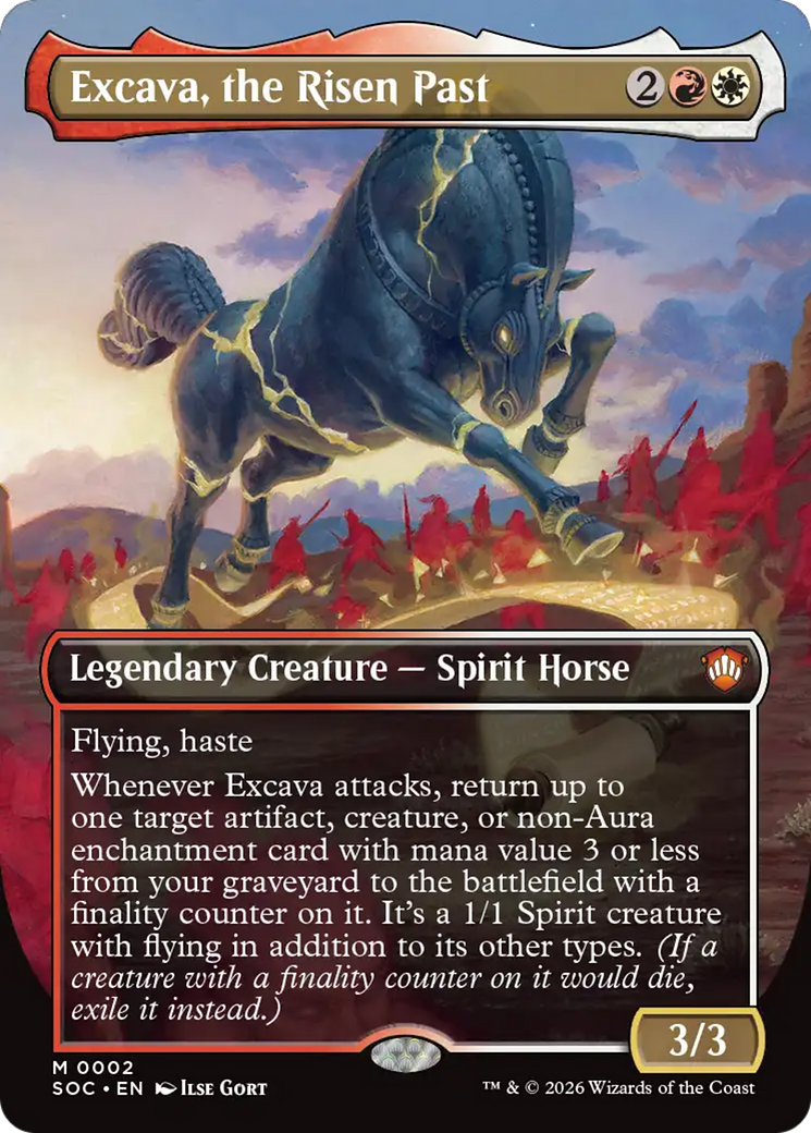 Excava, the Risen Past (Borderless) [Secrets of Strixhaven Commander] | Exor Games Truro