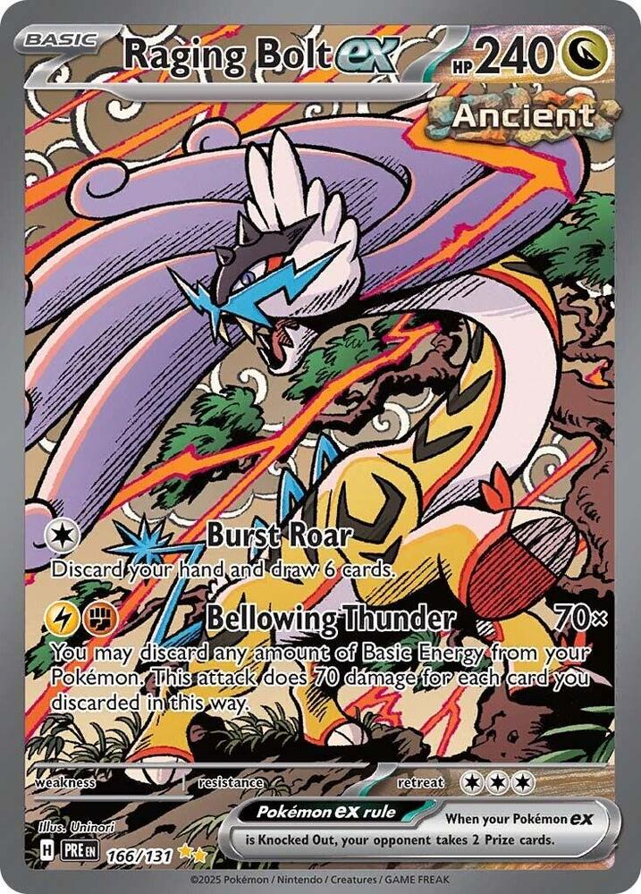 Raging Bolt ex (166/131) [Scarlet & Violet: Prismatic Evolutions] | Exor Games Truro