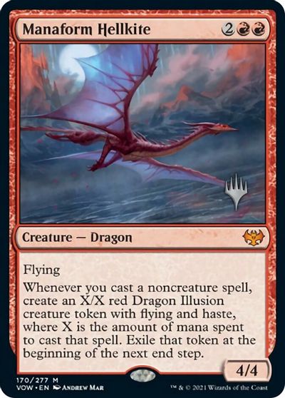 Manaform Hellkite (Promo Pack) [Innistrad: Crimson Vow Promos] | Exor Games Truro