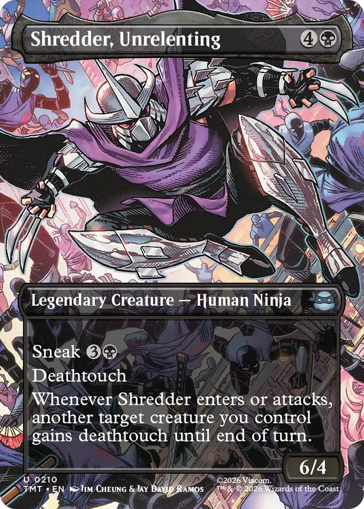 Shredder, Unrelenting (Borderless) [Teenage Mutant Ninja Turtles] | Exor Games Truro