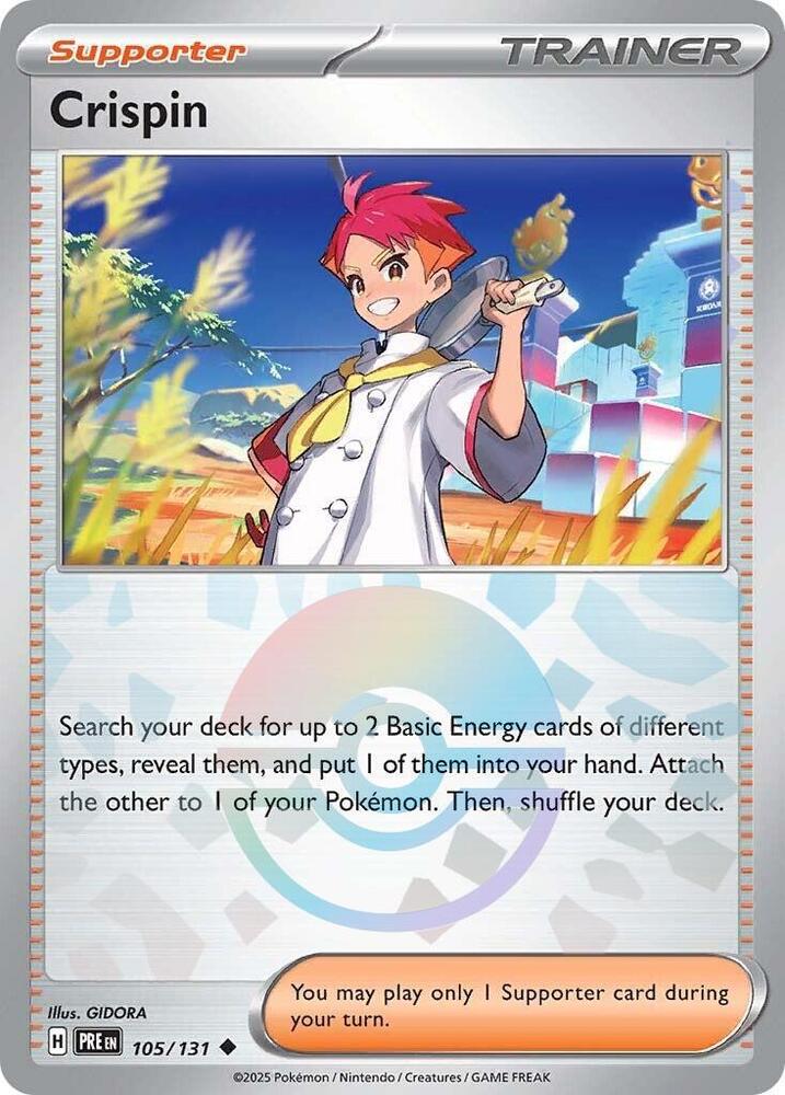 Crispin (105/131) (Poke Ball Pattern) [Scarlet & Violet: Prismatic Evolutions] | Exor Games Truro