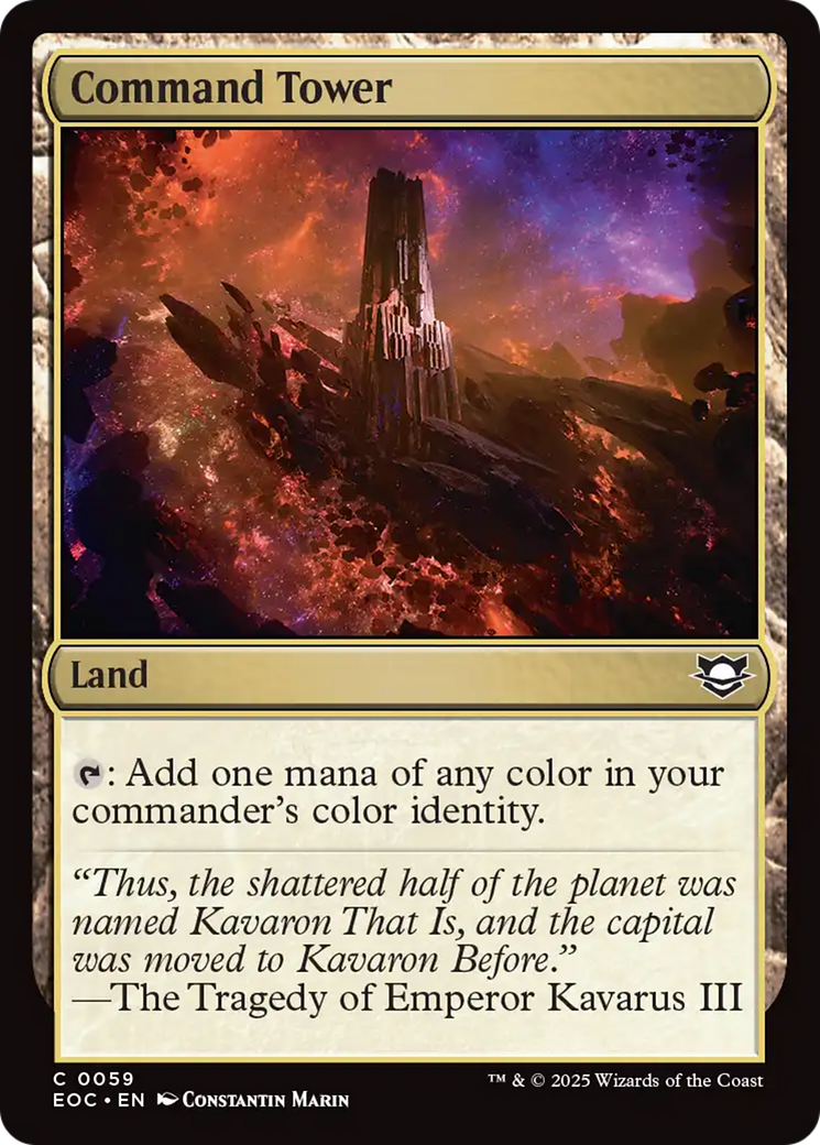 Command Tower [Edge of Eternities Commander] | Exor Games Truro