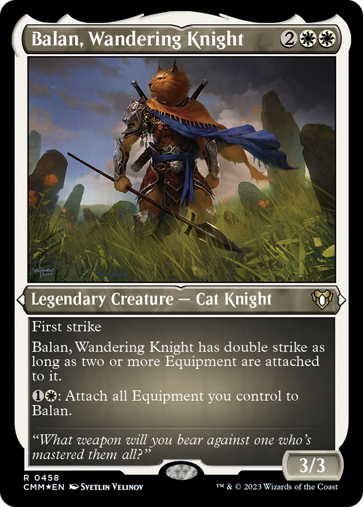 Balan, Wandering Knight (Foil Etched) [Commander Masters] | Exor Games Truro