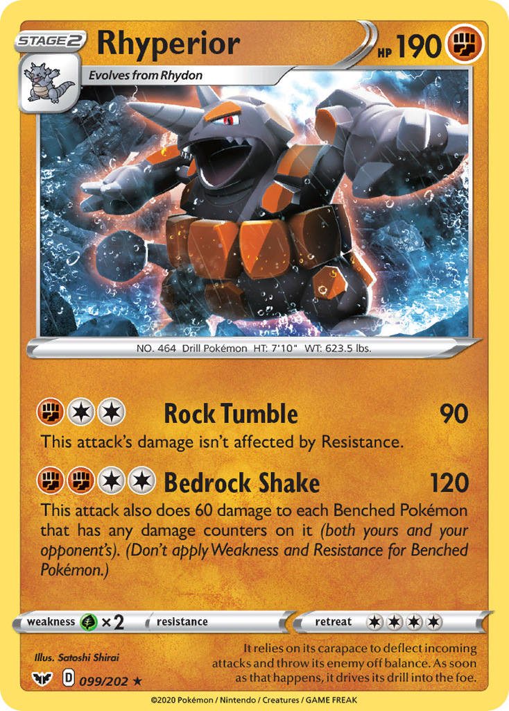 Rhyperior (099/202) [Sword & Shield: Base Set] | Exor Games Truro