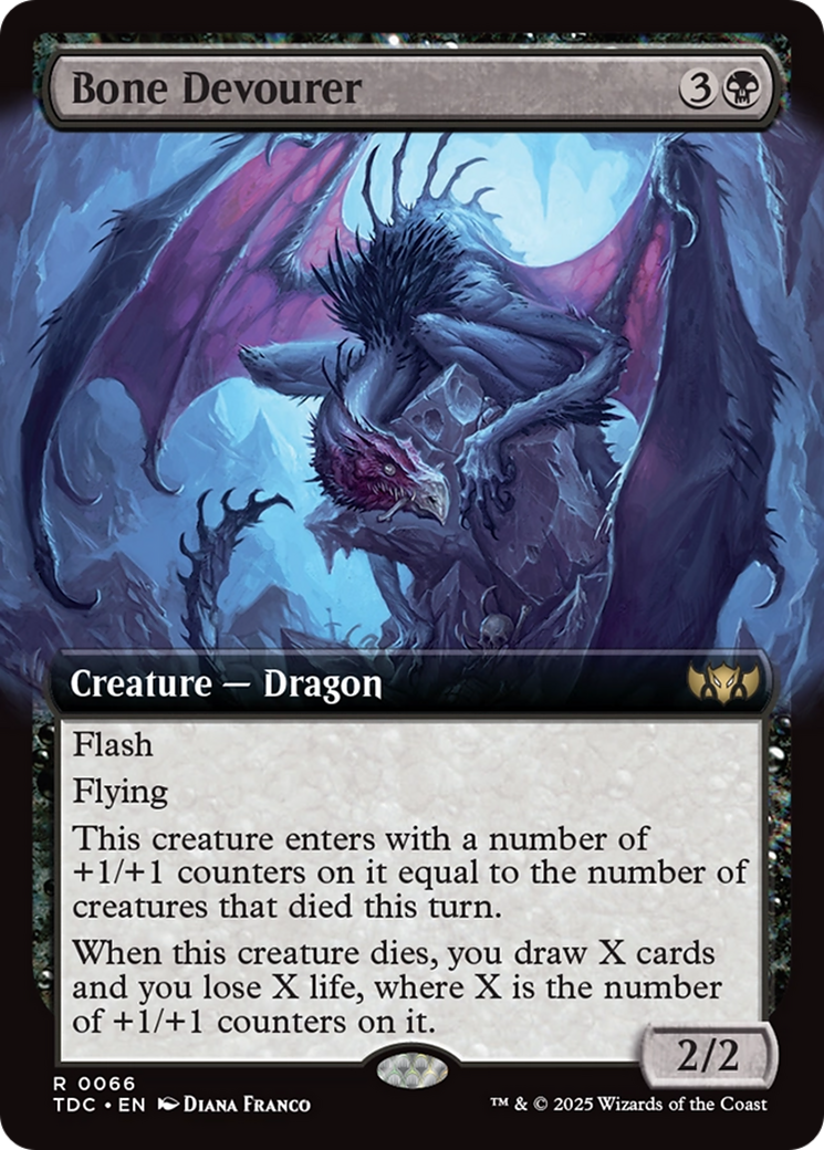 Bone Devourer (Extended Art) [Tarkir: Dragonstorm Commander] | Exor Games Truro