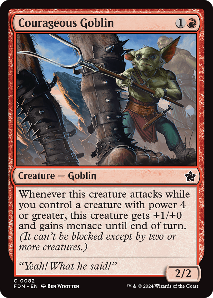 Courageous Goblin [Foundations] | Exor Games Truro