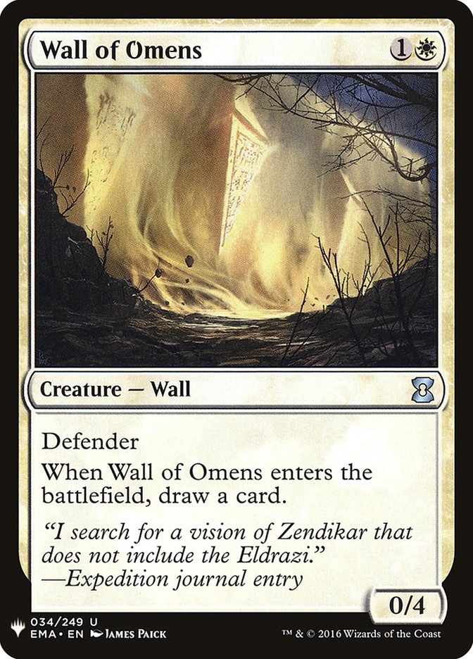 Wall of Omens [Mystery Booster] | Exor Games Truro