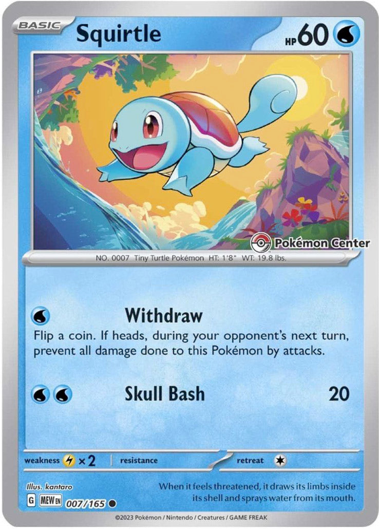 Squirtle (007/165) (Pokemon Center) [Scarlet & Violet 151] | Exor Games Truro