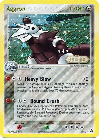Aggron (2/92) (Stamped) [EX: Legend Maker] | Exor Games Truro
