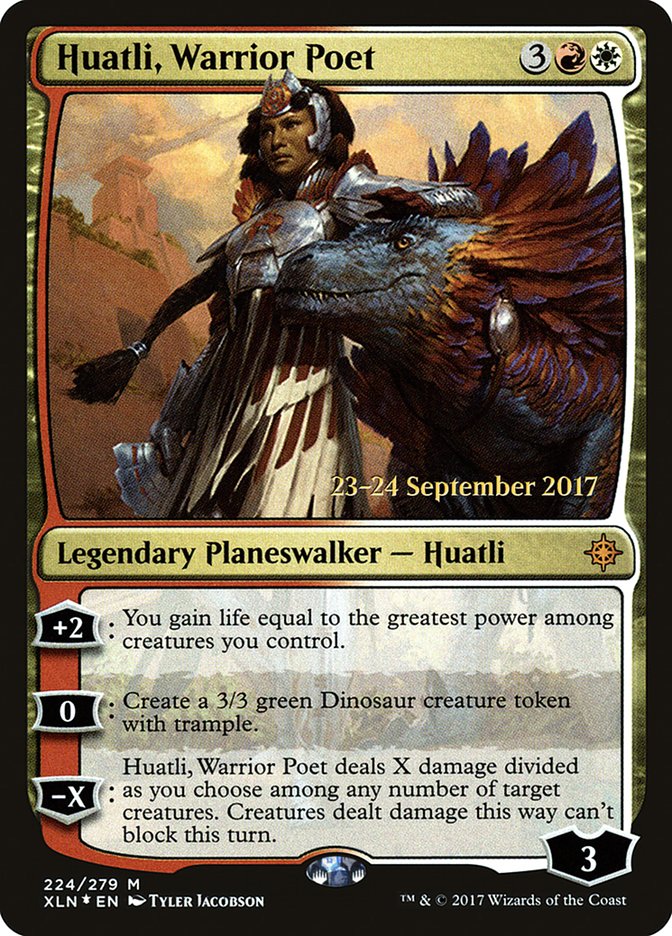 Huatli, Warrior Poet [Ixalan Prerelease Promos] | Exor Games Truro