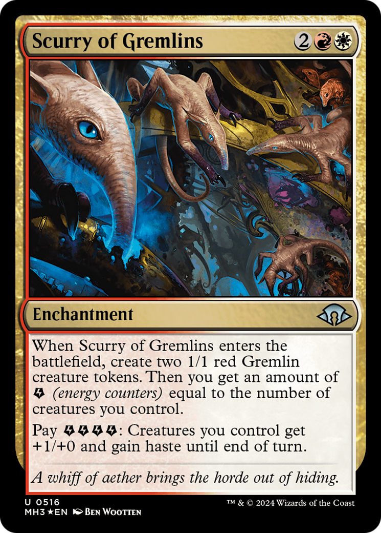 Scurry of Gremlins (Ripple Foil) [Modern Horizons 3] | Exor Games Truro