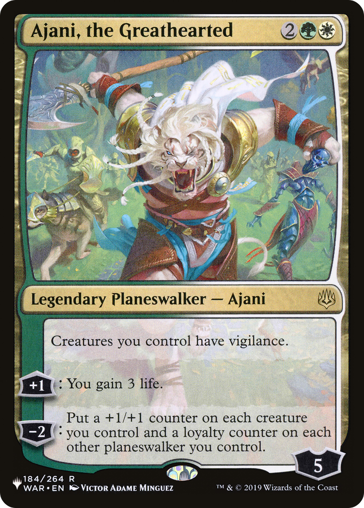 Ajani, the Greathearted [The List Reprints] | Exor Games Truro