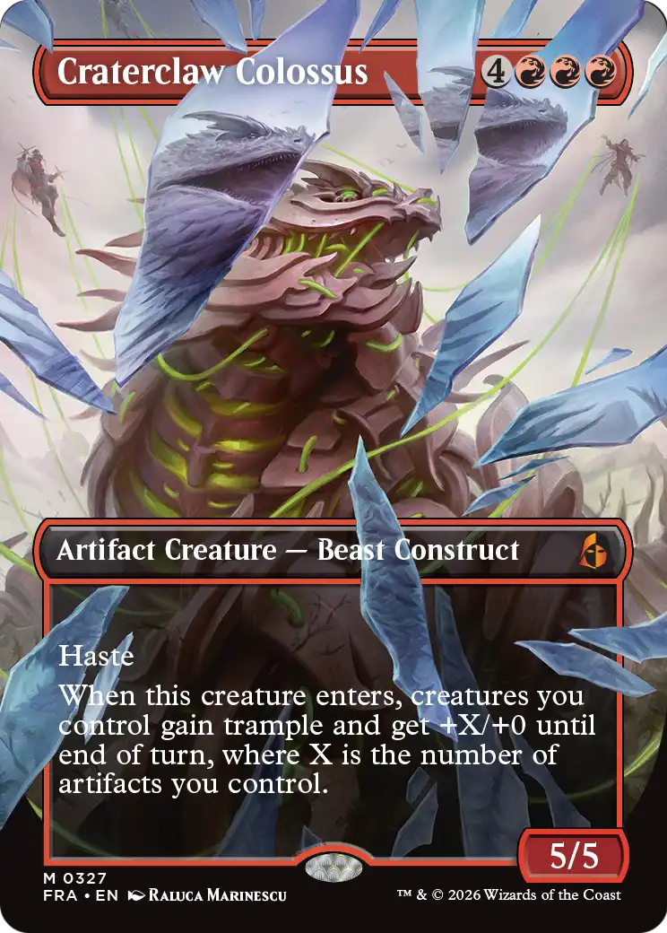 Craterclaw Colossus (Borderless) (0327) [Reality Fracture] | Exor Games Truro